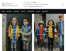 Tablet Screenshot of oerlemanskinderschoenen.nl